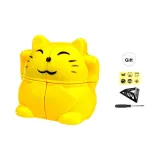 Счастливый кот Кубик Рубика 2x2 [Включает Основу + Штуцер + Логотип]