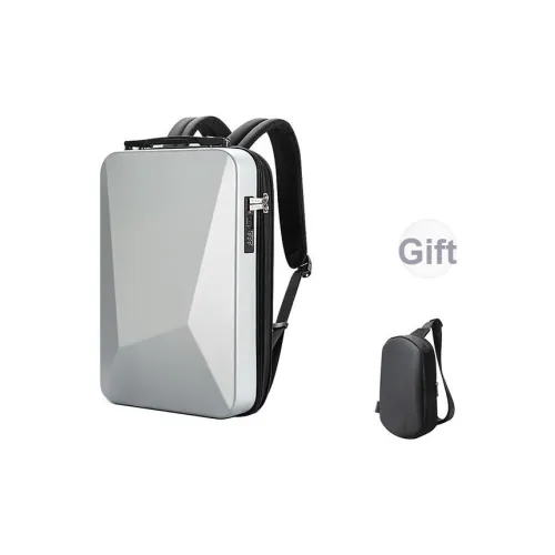 BOPAI PC Ткань Твердая Оболочка Ноутбук Рюкзак Большой Мужской Черный