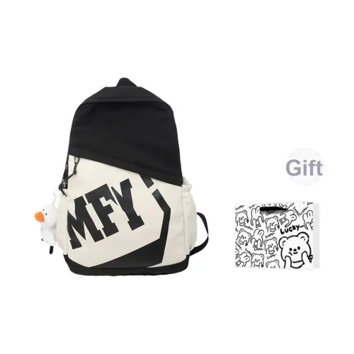 WEIERLUN Nylon Backpack Унисекс Black Jasper Light Blue Pink