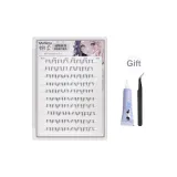 10-штучный набор кистей для туши с клеем - бесплатно, набор [клей + профессиональные изогнутые пинцет]