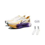 Белый, фиолетовый (в комплекте с 1 парой спортивных носков до колена)