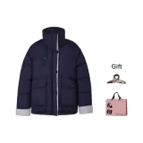 Темно-синий + С подарками Заколка-краб + Эксклюзивная сумка для покупок