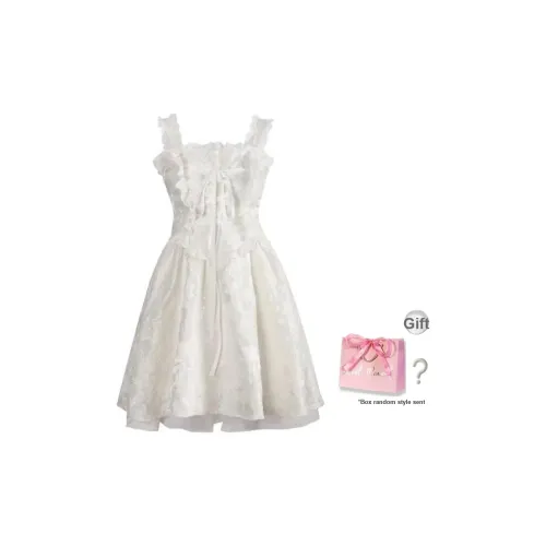 PUNCHUN Studio Slip Платье Женское Белое