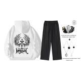 Белый комплект (с модным ожерельем + сумка через плечо)