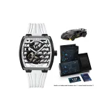 Черный корпус, белый циферблат, ремешки [Ограниченный спортивный автомобиль, набор одежды]
