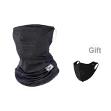 Черный шарф + черная маска для лица