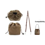 14 Коричневый Liner + Лайм Текстура Коричневый (Серебристая Застежка) Плечевой ремень