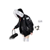 Чёрный + Резинка для волос (С подарками)