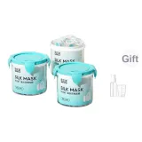 150 штук - Маска для лица из тенселла, сжатая, 3 тюбика - [Включает рекомендуемую чашку бюстгальтера + бутылку спрея]