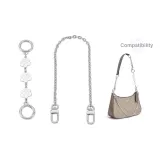 (Серебряный) Камелия Удлинительная цепь + Декоративная цепь 40 см