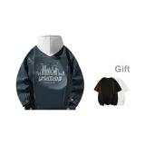 Ностальгический зеленый с капюшоном-S619 (включает футболку)