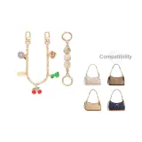 [Золотистый] Молочный Туманный Жемчужный + Многоэлементная Декоративная Цепь 30 см