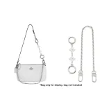 Круглая пряжка, клевер четырехлистный, 12 см + 40 см, медь, декоративная цепочка