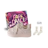 Розовый + Коробка + Подарочные носки