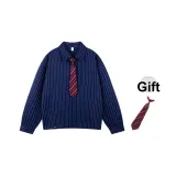 Темно-синий (в комплекте с галстуком)