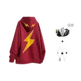 Красный с флисовой подкладкой, утолщенный (в комплекте модная сумка через плечо + модное ожерелье)