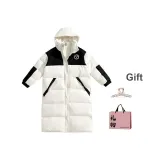 Экрю, с подарками заколка-краб + эксклюзивная сумка для покупок