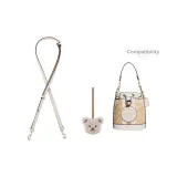 (Совместимость Dempsey) Экрю 1,1 Широкий Лич Узор Золотистый Застежка 90-120 см + Бежевый Медведь