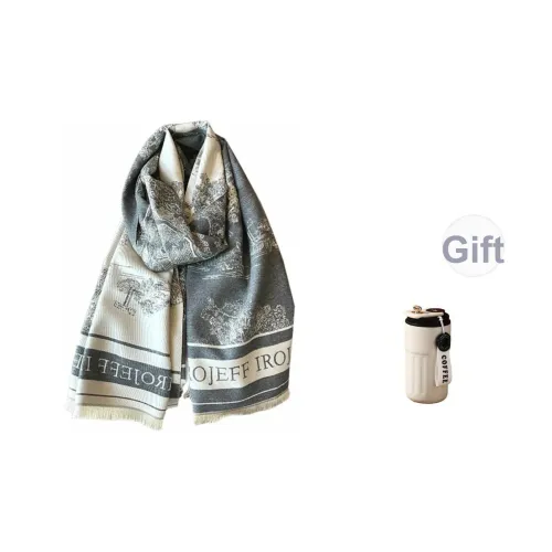 PISHUSHU Полиэстер Трикотаж Шарфы Унисекс