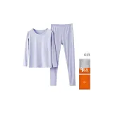 Круглый вырез, синий-фиолетовый