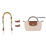 Плечевой ремень из белого нейлона с бумажной текстурой, без отверстий, с пряжкой