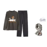 Дымчатый серый - Теплый серый шарф