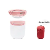 Улучшенная поддержка, стиль [персиково-розовый], внутренний шов, молния