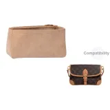 Багетная сумка, подкладка - бежевый