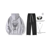 Серый комплект (Включает сумку через плечо + ожерелье)