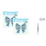 Гель-Бесплатно Перо Веер Маленькие звезды-близнецы *2 [Включает щипцы]