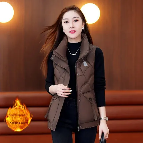 MOUSIDEYOUHUO Хлопковый жилет Женский
