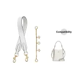 Белый, 85 см + Клевер, четырехлистный, декоративная цепочка