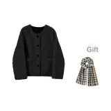 Чёрный (Включён бесплатный шарф)