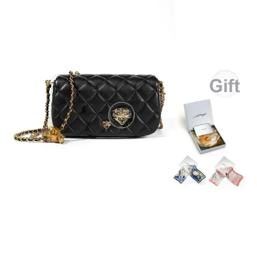 Ed Hardy Sheepskin Crossbody Bag Women's Cream White Obsidian Black Ed Hardy Овчина Сумка через плечо Женская Кремовый Белый Обсидиан Черный