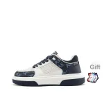 Джинсовый синий [перфорированный, летний, дышащий] + подарок