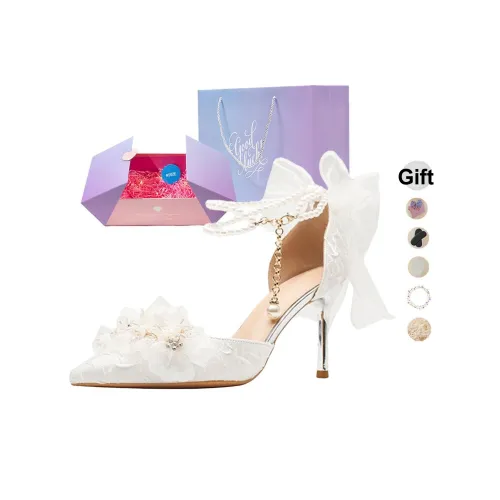 NTOZE Узкий каблук Высокие каблуки Женские Белые