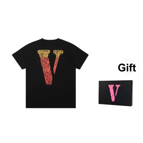 VLONE T-Shirt Унисекс Черный Оранжевый