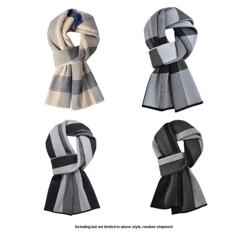 HLA Вязаные шарфы из смеси шерсти для мужчин