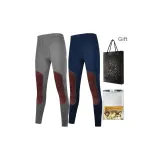 2 пачки (Темный Фотиния Серый + Темный Синий) Чистый Хлопок Дружественный к коже / С флисовой подкладкой Наколенники / Антибактериальный Удобный