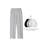 Gray (В комплекте с однотонной круглой вырезной толстовкой)