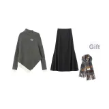 Серый - Бесплатный случайный шарф