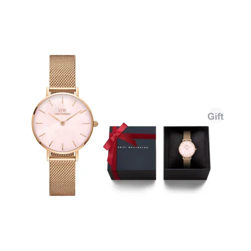DW DanielWellington Кварцевый механизм Женские часы PETITE Collection 28 мм Жемчужная раковина Цвет