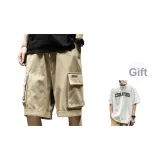 Хаки+6614 Белый с короткими рукавами [При покупке с скидкой 10 юаней, свяжитесь с службой поддержки клиентов для получения информации о других размерах]