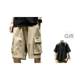 Хаки+T078 Черный Короткий рукав [При покупке с скидкой 10 юаней, свяжитесь со службой поддержки клиентов для получения информации о разных размерах]