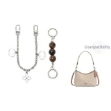 [Серебряный] Амбра Жемчужный + Лунный Декоративная Цепь 30 см