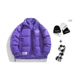 Минеральный камень фиолетовый (в комплекте шапка-бини + шарф)