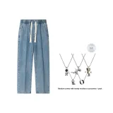 Средний синий (в комплекте с ожерельем)