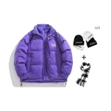 Минеральный камень фиолетовый (в комплекте шапка-бини + шарф)