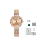 Розовый циферблат, розовая полоска