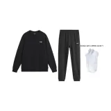 Стандартный черный топ и штаны с бесплатными носками Li-Ning, 1 упаковка